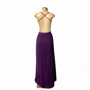 Lulu’s long maxi, purple dress size S strap, backless gown party prom homecoming
